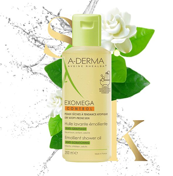 Aderma-exomega control-emollient shower oil-Anti sctratching-200ml