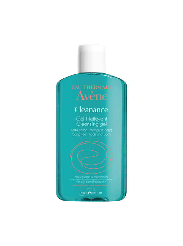 Avene-cleansing gel-face and body-blemish prone skin-200ml