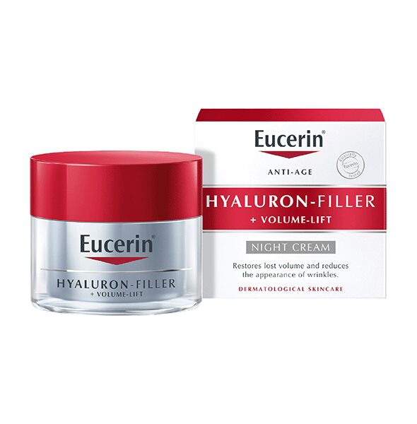 Skin Perfection - Eucerin - Hyaluron filler - volume lift - night cream - skin care - anti aging - hyaluronic acid - peptides