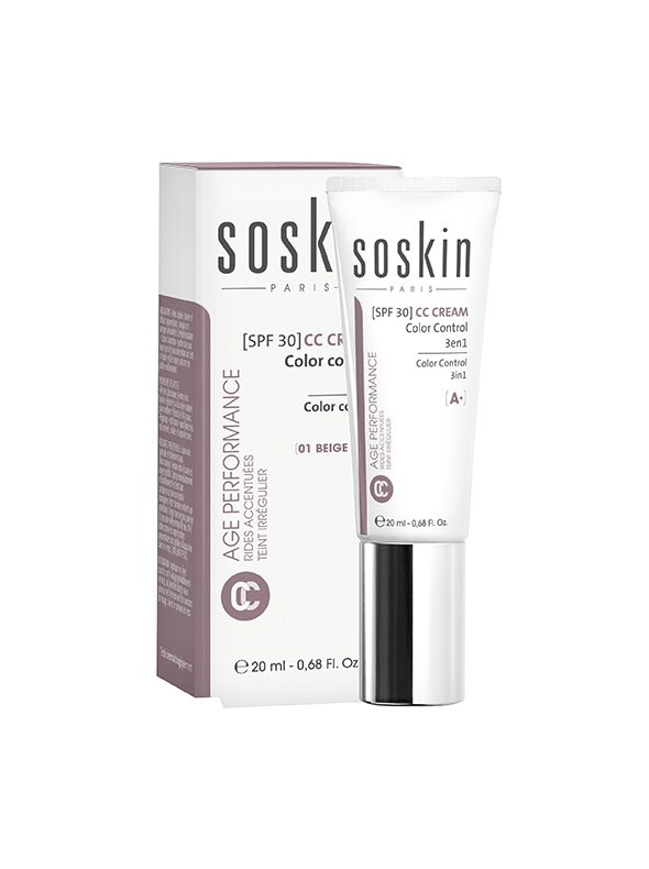 SOSKIN-CC Cream SPF30 Color Control 3in1 - 01 Beige Skin