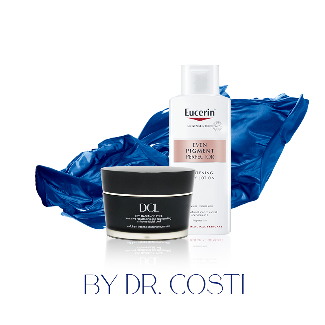 Dr Costi-Professional kit-DCL-Eucerin-even pigment perfectpr-back acne-back acne kit
