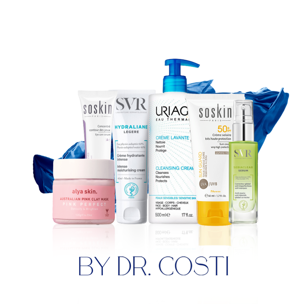 Dr Costi-Professional kit-alya skin-Soskin-SVR-Uriage-teens acne-teens skincare